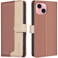 Mays Home1 IPhone 15 Için Flip Case Kart Yuvaları Tutucu Flip Folio Rfıd Engelleme Tpu (Yurt Dışından)