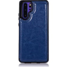 Mays Home1 Huawei P30 Pro Kart Yuvaları Için Cüzdan Kılıf Kickstand Çift Manyetik Toka (Yurt Dışından)