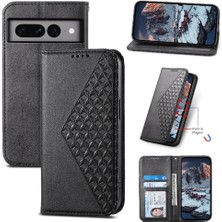 Mays Home1 Google Pixel 7 Pro Günlük Kullanım Için Flip Case El Kayışı Standı Eşkenar Dörtgen Şekli (Yurt Dışından)