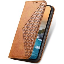 YH Mall Oppo Flip 4g El Kayışı Standı Cüzdan Günlük Kullanım Eşkenar Dörtgen Şekli Için Flip Case (Yurt Dışından)