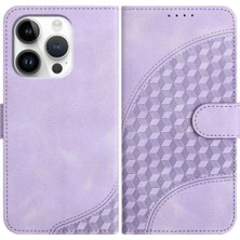 YH Mall IPhone 16 Için Flip Case Pro Pu Deri Kapak Çevirin Geometrik Desen Kılıf (Yurt Dışından)