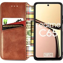 YH Mall Realme C65 Için Flip Case Moda Tasarım Deri Kılıf Kapak Kapak Cüzdan (Yurt Dışından)