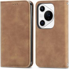 YH Mall Huawei Pura 70 Pro Için Flip Case Kapak Darbeye Cüzdan Deri (Yurt Dışından)