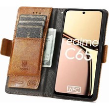 YH Mall Realme C65 Çok Renkli Ekleme Iş Cüzdan Çoklu Kart Için Flip Case (Yurt Dışından)