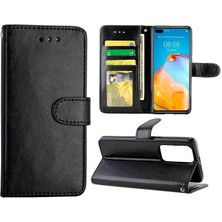 YH Mall Huawei P40 Pu Deri Darbeye Kickstand Kart Tutucu Için Flip Case (Yurt Dışından)