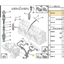 Psa Enjeektör Borusu 206 306 Expert Jumpy Xsara Berlingo Partner (1570A4)