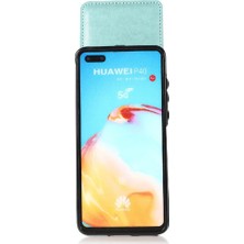 YH Market Huawei P40 Manyetik Toka Kickstand Vaka Cüzdan Kartı ile Uyumlu (Yurt Dışından)