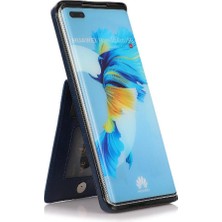 YH Market Huawei Mate 40 Kart Tutucu ile Uyumlu Premium Deri Çanta Cüzdan (Yurt Dışından)