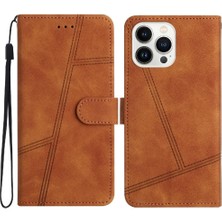 YH Market IPhone 15 Için Flip Case Pro Max Flip Folio Cüzdan Pu Deri Kart Yuvaları (Yurt Dışından)