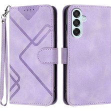 YH Market Samsung Galaxy M15 Pu Deri Manyetik Kapak Flip Cüzdan Için Flip Case (Yurt Dışından)