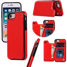 YH Market IPhone Se 2020/2022 Çift Manyetik Toka Kickstand Pu Için Cüzdan Kılıf (Yurt Dışından)