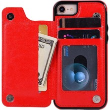 YH Market IPhone Se 2020/2022 Çift Manyetik Toka Kickstand Pu Için Cüzdan Kılıf (Yurt Dışından)