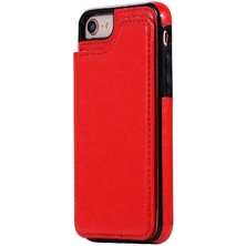 YH Market IPhone Se 2020/2022 Çift Manyetik Toka Kickstand Pu Için Cüzdan Kılıf (Yurt Dışından)