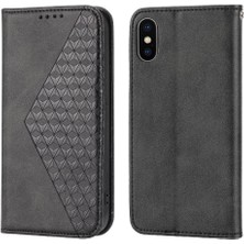 YH Market IPhone x Için Flip Case/xs Cüzdan Standı Eşkenar Dörtgen Şekli Günlük Kullanım El Kayışı (Yurt Dışından)