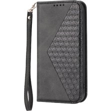 YH Market IPhone x Için Flip Case/xs Cüzdan Standı Eşkenar Dörtgen Şekli Günlük Kullanım El Kayışı (Yurt Dışından)