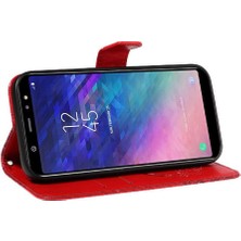 YH Market Samsung Galaxy A6 Artı Kredi Kartı Yuvası Kabartmalı Yüksek Flip Case (Yurt Dışından)