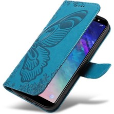 YH Market Samsung Galaxy A6 Artı Kredi Kartı Yuvası Kabartmalı Yüksek Flip Case (Yurt Dışından)