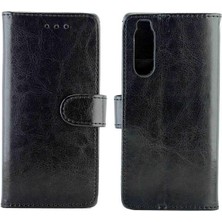 YH Market Sony Xperia 5 Için Flip Case Darbeye Kickstand Kart Tutucu Pu Deri (Yurt Dışından)