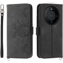 YH Market Huawei Mate 60 Bileklik Kabartmalı Çoklu Kredi Kartı Için Flip Case (Yurt Dışından)