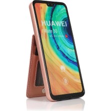 YH Market Huawei Mate 30 Manyetik Toka Kickstand Kart Tutucu ile Uyumlu (Yurt Dışından)