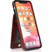 YH Market IPhone 11 Pro Max Kart Tutucu Kılıf Cüzdan Manyetik Toka ile Uyumlu (Yurt Dışından)