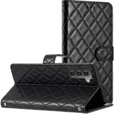 YH Market Samsung Galaxy S22 Kickstand Manyetik Folio Kart Yuvaları Tpu Için Flip Case (Yurt Dışından)