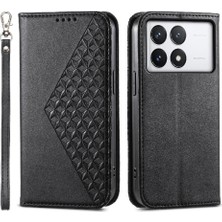 YH Market Xiaomi Poco X6 Pro 5g Eşkenar Dörtgen Şekli Cüzdan Standı Günlük Kullanım Için Flip Case (Yurt Dışından)