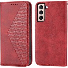 YH Market Samsung Galaxy S22 Artı Günlük Kullanım Için Flip Case El Kayışı Cüzdan Eşkenar Dörtgen (Yurt Dışından)