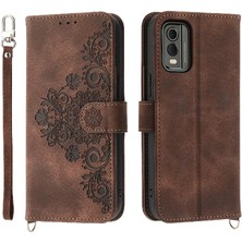 YH Market Nokia C32 Çoklu Kredi Kartı Yuvaları Için Flip Case Kabartmalı Darbeye Dayanıklı (Yurt Dışından)