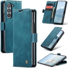 YH Market Samsung Galaxy Z Için Flip Case Fold 6 5g Kılıf Kart Yuvası Kickstand Manyetik (Yurt Dışından)