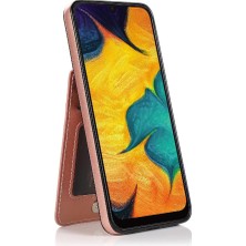 YH Market Kredi Premium Deri ile Samsung Galaxy A20/A30/M10S ile Uyumlu (Yurt Dışından)