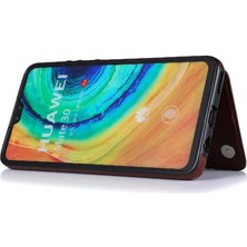 YH Market Huawei Mate 30 Için Cüzdan Durumda Çift Manyetik Toka Pu Deri Kickstand (Yurt Dışından)