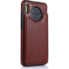 YH Market Huawei Mate 30 Için Cüzdan Durumda Çift Manyetik Toka Pu Deri Kickstand (Yurt Dışından)