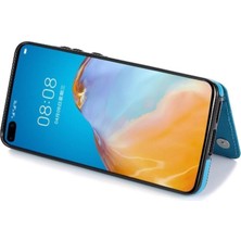 YH Market Huawei P40 Flip Darbeye Pu Deri Için Kart Tutucu Kılıf ile Cüzdan (Yurt Dışından)