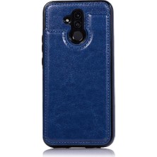 YH Market Cüzdan Kılıf Huawei Mate 20 Lite Için Kickstand Pu Deri Kart Yuvaları Çift (Yurt Dışından)