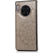 YH Market Cüzdan Kart Tutucu Kılıf ile Huawei Mate 30 Desen Çiçek Çift Flip (Yurt Dışından)