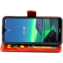 YH Market Nokia 1.4 Kickstand Manyetik Kapatma Pu Deri Kart Tutucu Için Flip Case (Yurt Dışından)