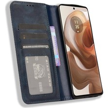 YH Market Motorola Moto X50 5g Cüzdan Manyetik Kapatma Pu Deri Kılıf (Yurt Dışından)