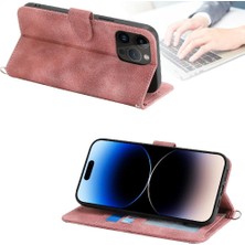 YH Market IPhone 16 Için Flip Case Darbeye Çoklu Kredi Kartı Yuvaları Kabartmalı (Yurt Dışından)