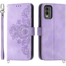 YH Market Nokia C32 Çoklu Kredi Kartı Yuvaları Için Flip Case Kabartmalı Darbeye Dayanıklı (Yurt Dışından)