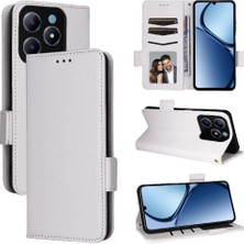 YH Market Realme C63 4g Için Flip Case Pu Deri Cüzdan Manyetik Yan Toka Kartı (Yurt Dışından)