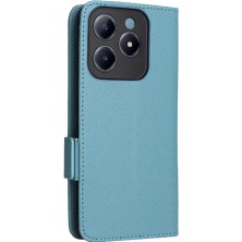 YH Market Realme C63 4g Için Flip Case Pu Deri Cüzdan Manyetik Yan Toka Kartı (Yurt Dışından)