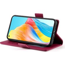 Mays Boutique Oppo A78 4g Günlük Kullanım Için Flip Case Kartvizit Yuvaları Cüzdan Flip (Yurt Dışından)