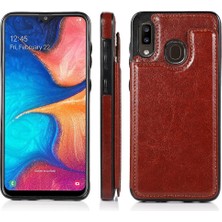 Manyi Mall Cüzdan Kılıf Samsung Galaxy A20/A30/M10S Pu ile Çift Manyetik Toka (Yurt Dışından)