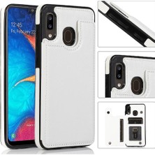 Manyi Mall Cüzdan Kılıf Samsung Galaxy A20/A30/M10S Pu ile Çift Manyetik Toka (Yurt Dışından)