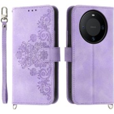 YH Market Huawei Mate 60 Bileklik Kabartmalı Çoklu Kredi Kartı Için Flip Case (Yurt Dışından)