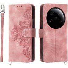 Mays Boutique Xiaomi 13 Için Flip Case Ultra Darbeye Bileklik Kabartmalı Çoklu Kart (Yurt Dışından)