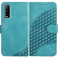 Mays Boutique Vıvo Yvivo Manyetik Kart Tutucu Için Flip Case Geometrik Desen Darbeye (Yurt Dışından)