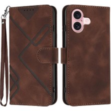 Mays Boutique Kart Yuvası Standı ile IPhone 16 Manyetik Kapak Pu Deri Için Flip Case (Yurt Dışından)