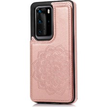 Mays Boutique Huawei P40 Flip Darbeye Pu Deri Için Kart Tutucu Kılıf ile Cüzdan (Yurt Dışından)